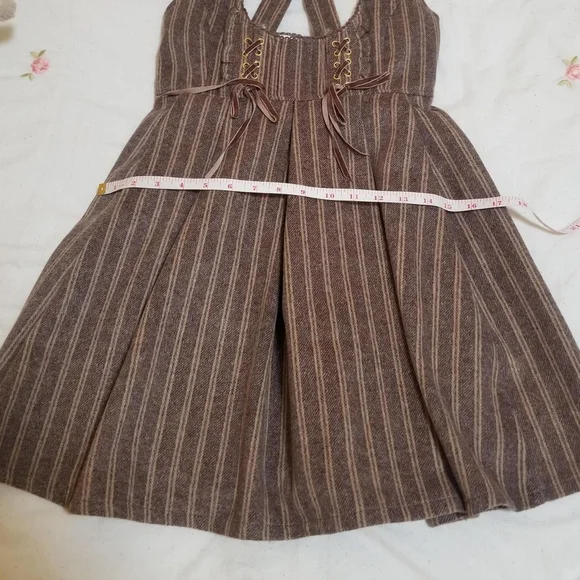 Liz Lisa pinstripe suspender babydoll dress - Picture 4 of 6